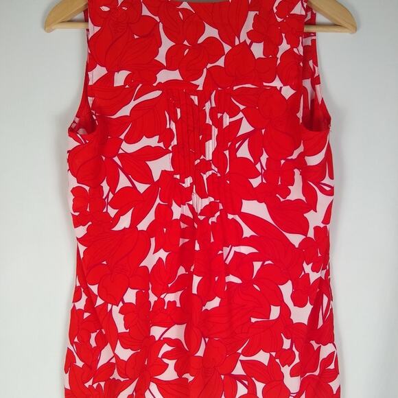 T Tahari Blouse Size XS Floral V Neck Sleeveless Blouse NWT - Picture 5 of 12